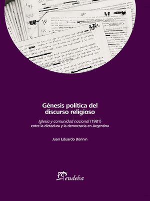 cover image of Génesis política del discurso religioso